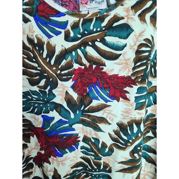Hilo Hattie tropical Midi Dress sz 3X made in Hawaii artsy beachy flowy - Picture 2 of 7
